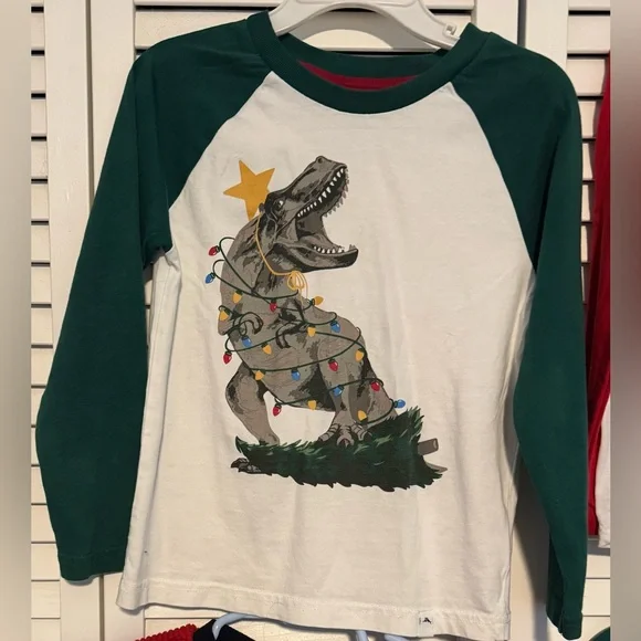 Bundle of 4 long sleeve Christmas Shirts, 4T - Picture 2 of 13